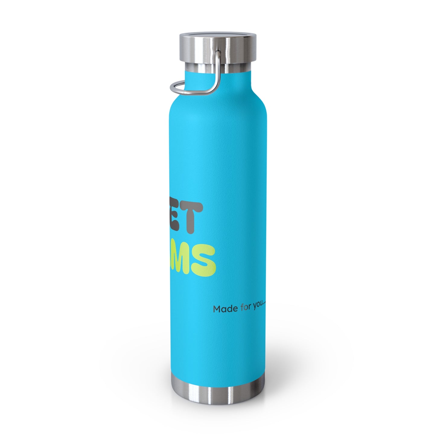 Sweet Dreams Insulated Water Bottle, 22oz Copper Flask, Travel Mug, Unique Gift, Fitness Accessory, Eco-Friendly Water Bottle
