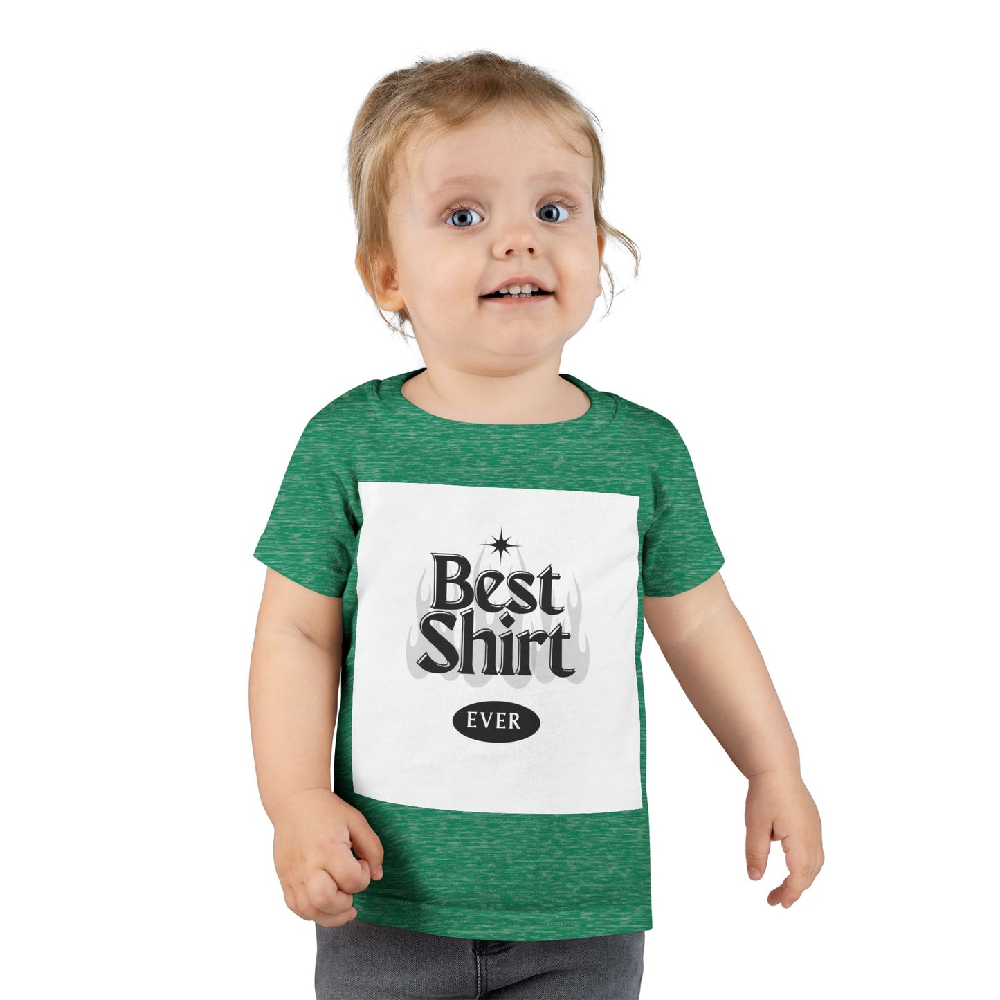 Toddler T-Shirt - "Best Shirt Ever" Graphic Tee, Cute Kid's Apparel, Gift for Birthdays, Family Gatherings, Playtime Wear, Everyday Comfort