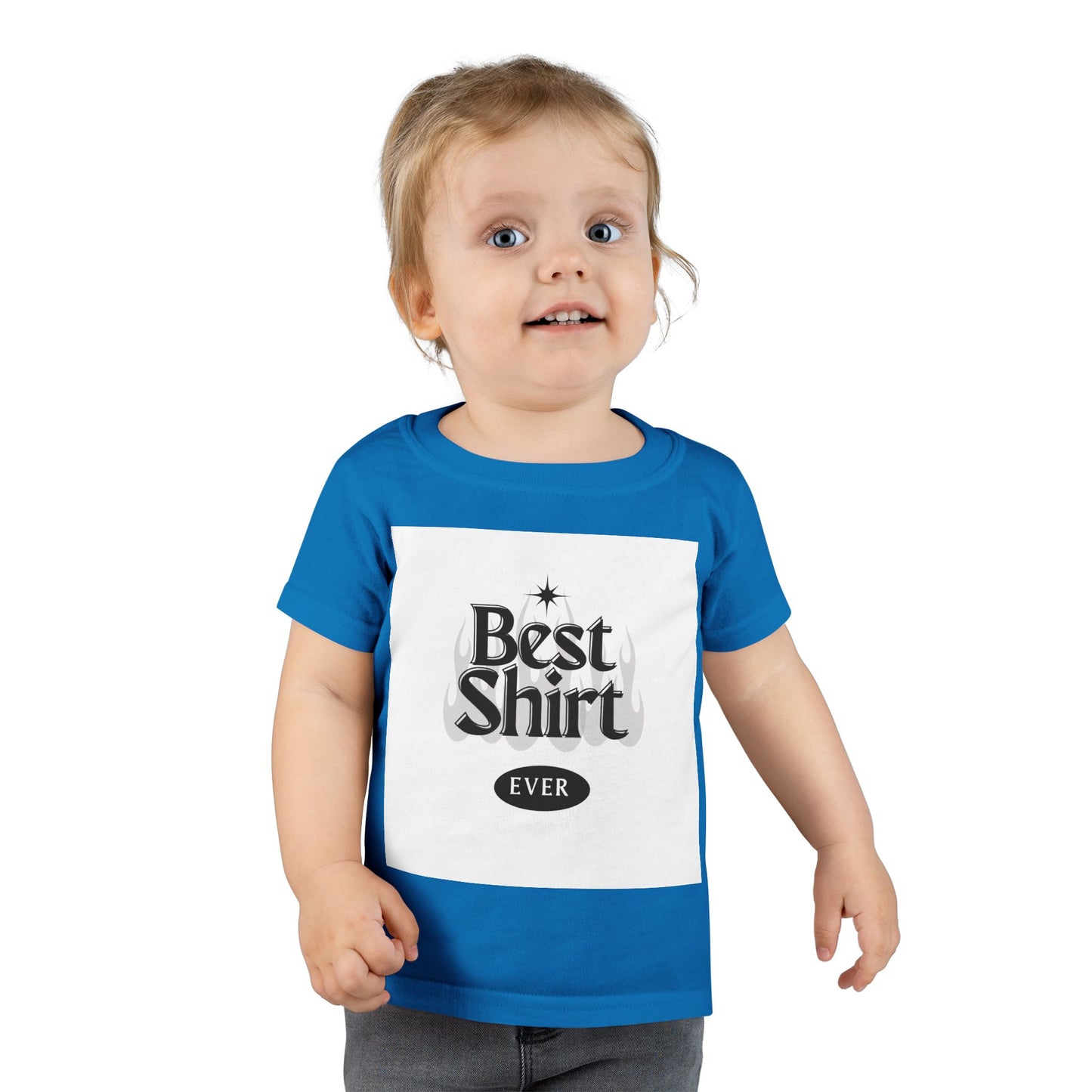 Toddler T-Shirt - "Best Shirt Ever" Graphic Tee, Cute Kid's Apparel, Gift for Birthdays, Family Gatherings, Playtime Wear, Everyday Comfort