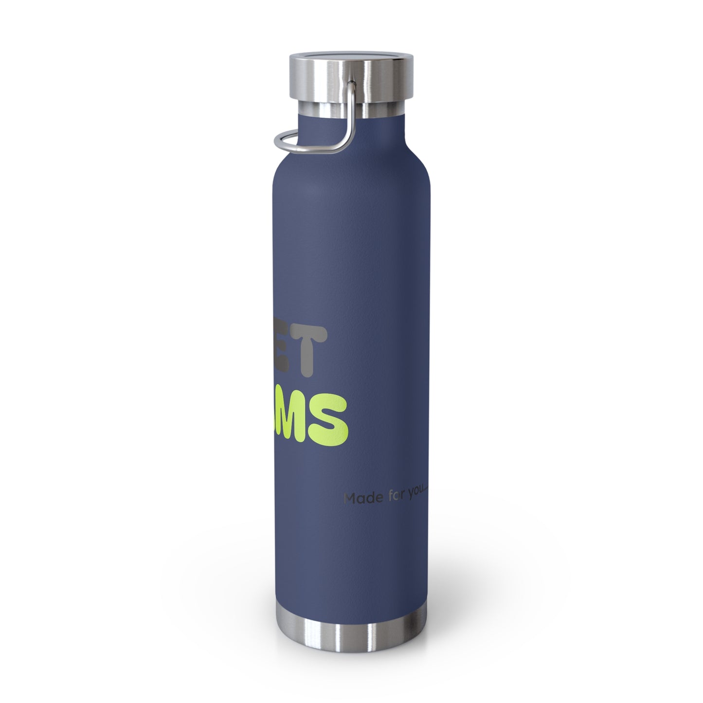 Sweet Dreams Insulated Water Bottle, 22oz Copper Flask, Travel Mug, Unique Gift, Fitness Accessory, Eco-Friendly Water Bottle