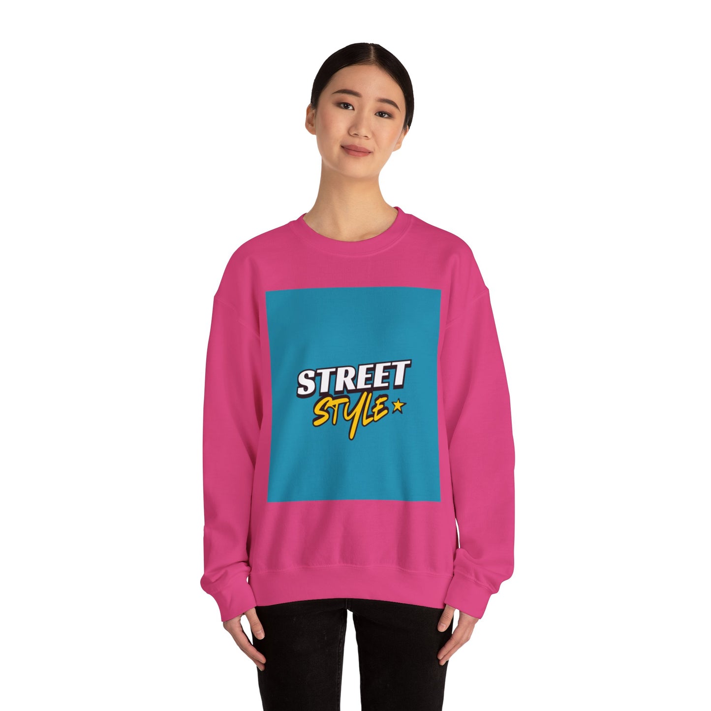 Street Style Unisex Crewneck Sweatshirt - Casual Wear, Streetwear Fashion, Gift for Him/Her, Fall/Winter Style, Trendy Apparel