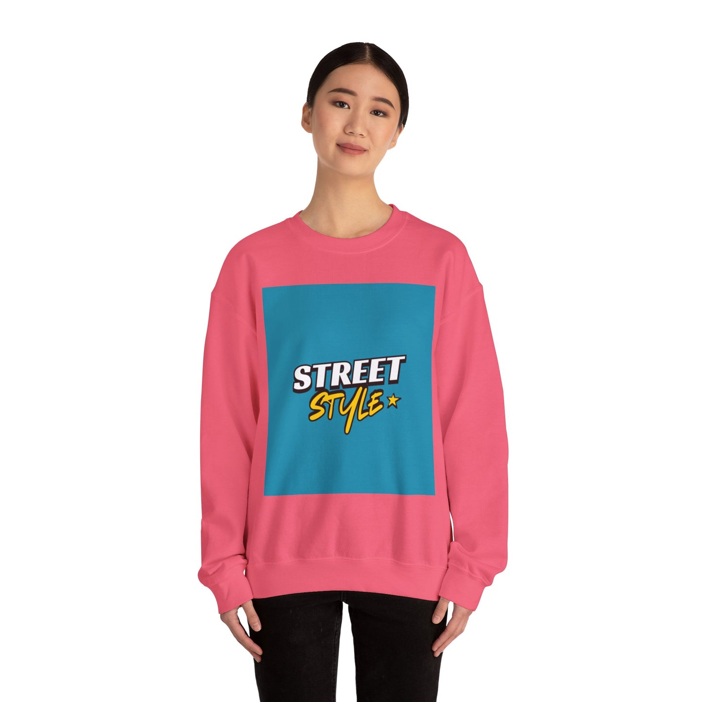 Street Style Unisex Crewneck Sweatshirt - Casual Wear, Streetwear Fashion, Gift for Him/Her, Fall/Winter Style, Trendy Apparel