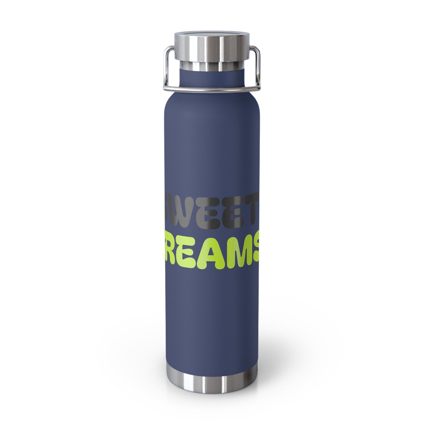 Sweet Dreams Insulated Water Bottle, 22oz Copper Flask, Travel Mug, Unique Gift, Fitness Accessory, Eco-Friendly Water Bottle