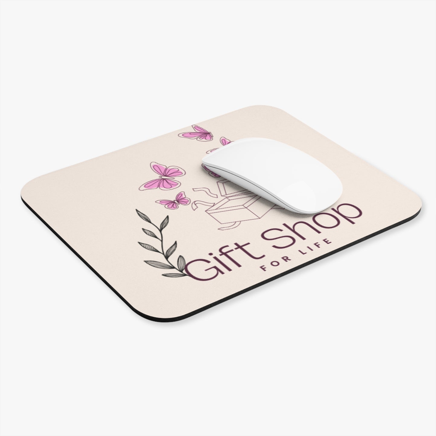 Charming Butterfly Mouse Pad, Desk Accessories, Gift for Her, Office Decor, Eco-Friendly Home Office