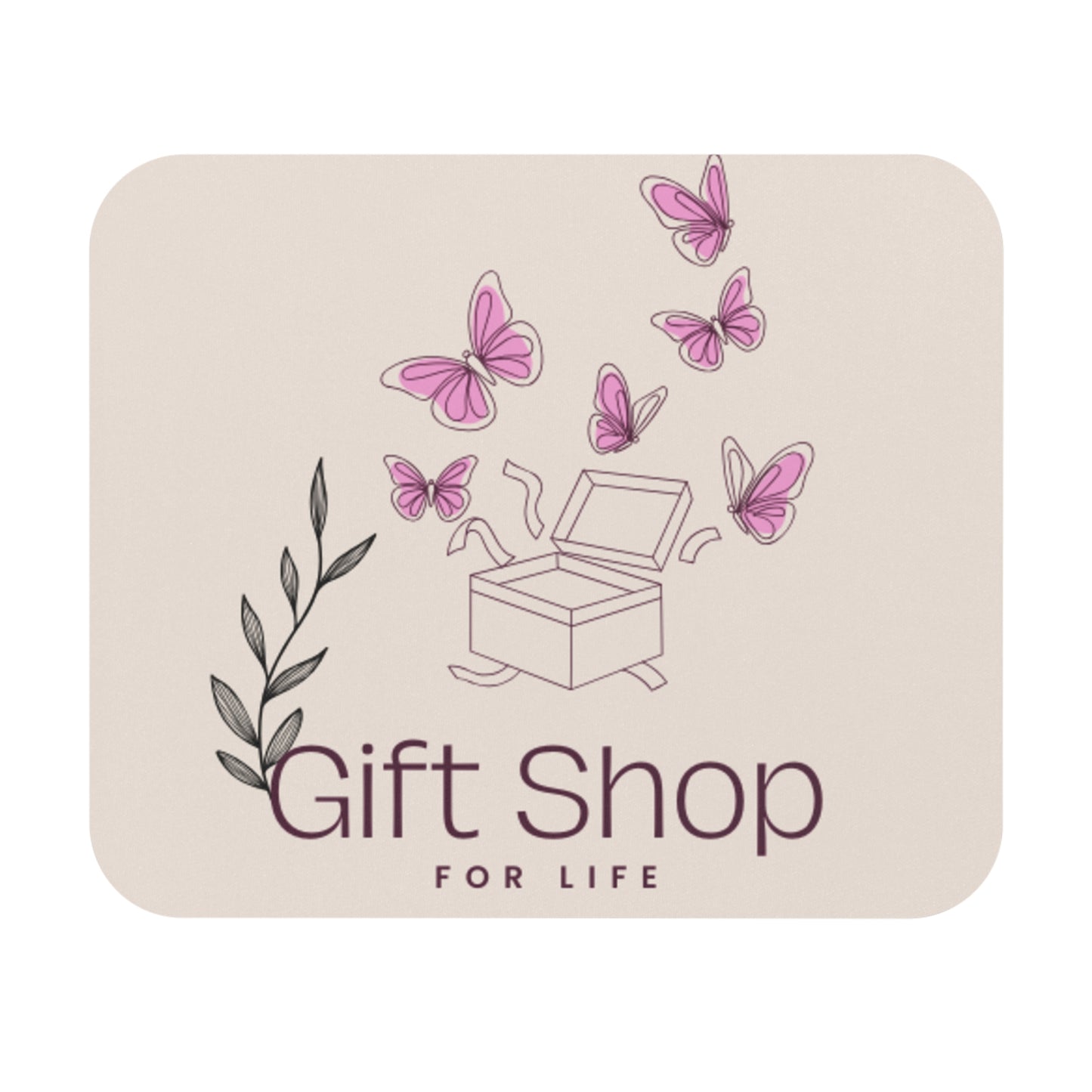 Charming Butterfly Mouse Pad, Desk Accessories, Gift for Her, Office Decor, Eco-Friendly Home Office