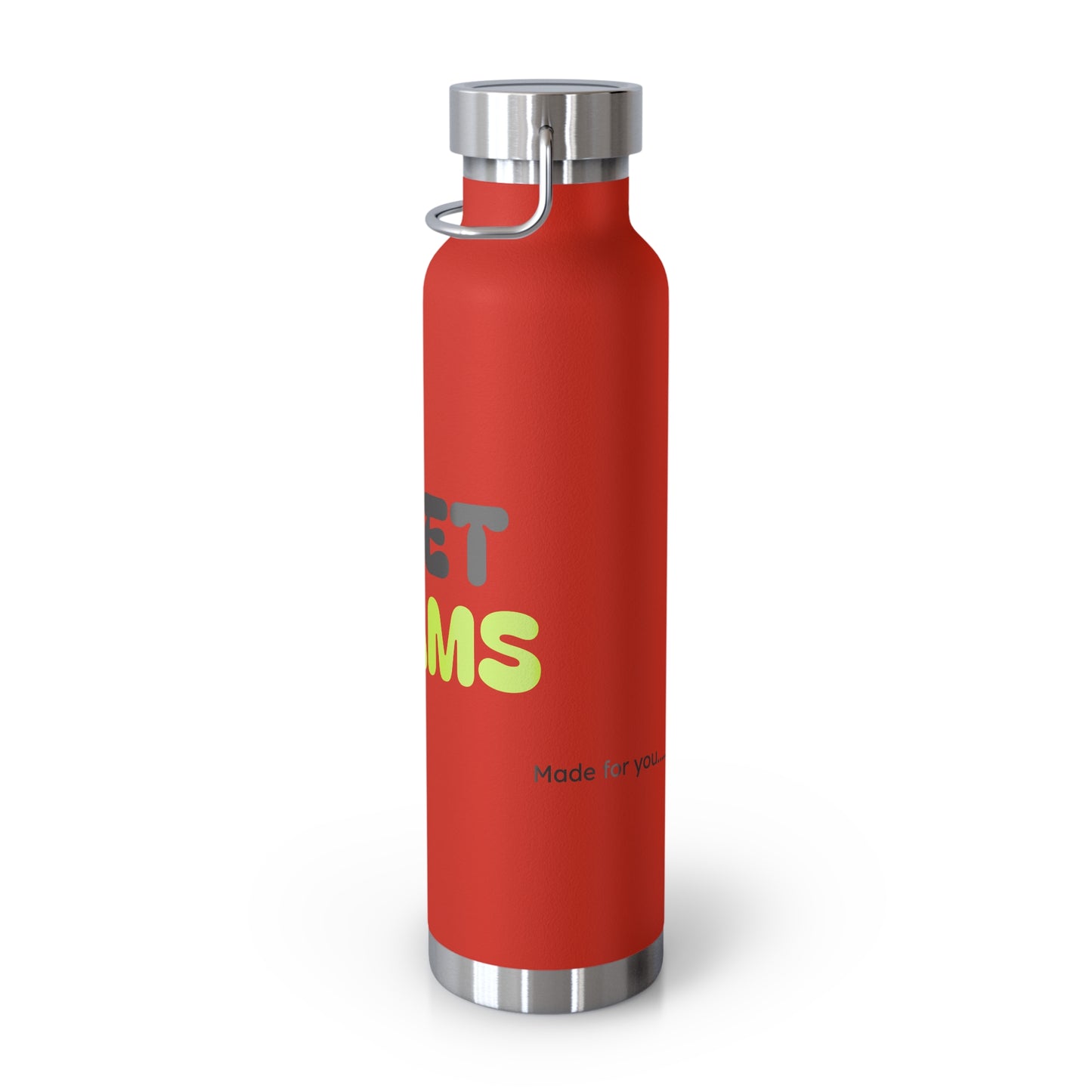 Sweet Dreams Insulated Water Bottle, 22oz Copper Flask, Travel Mug, Unique Gift, Fitness Accessory, Eco-Friendly Water Bottle