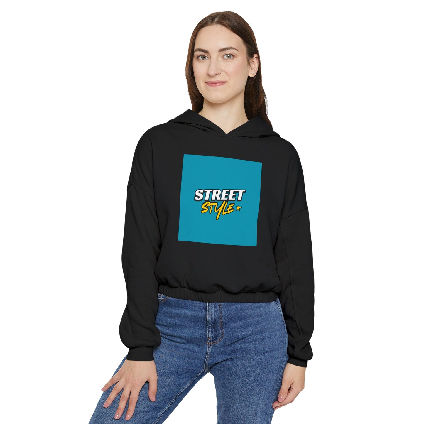 Stylish Women's Cinched Bottom Hoodie, Trendy Streetwear, Casual Outfit, Everyday Comfort, Unique Gift Idea