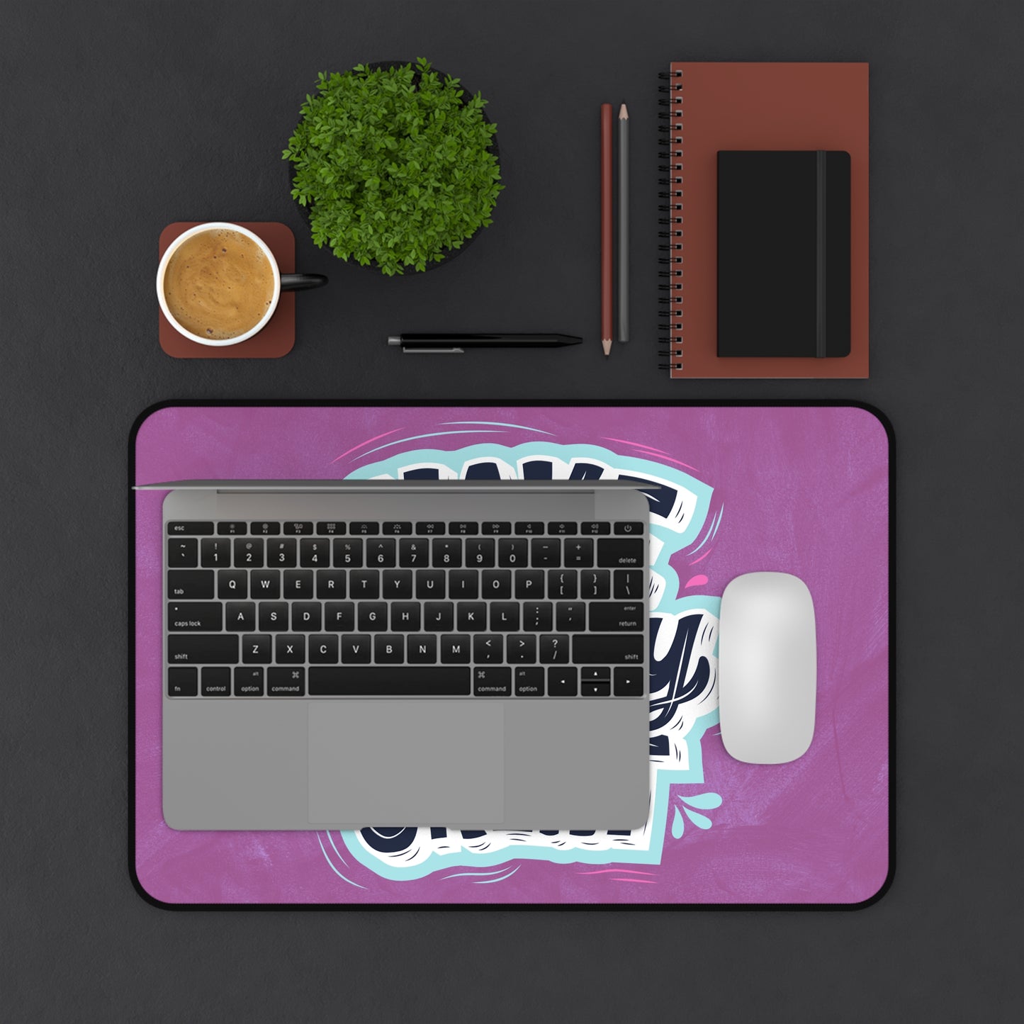 Inspirational Desk Mat - Make Today Great, Office Decor, Motivational Gift, Work from Home Essentials, Desk Accessories