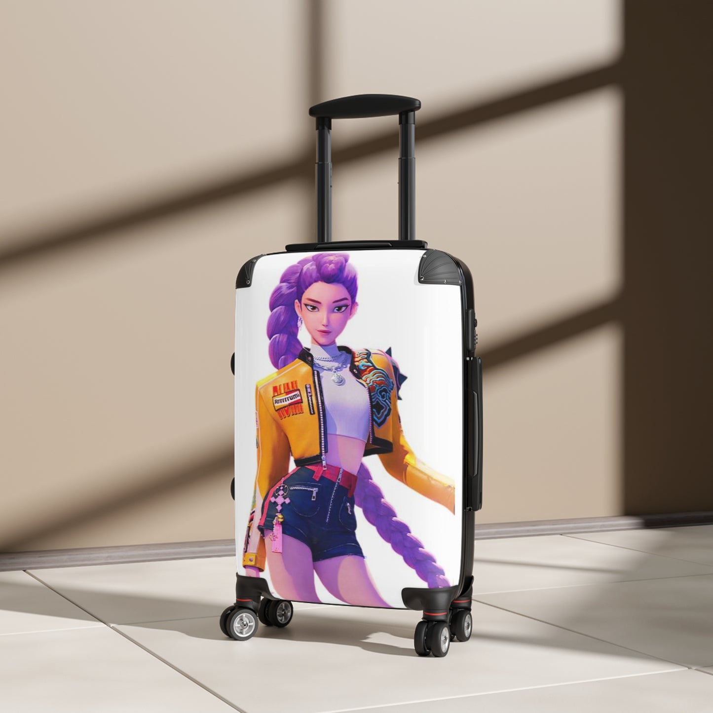 Stylish Rolling Suitcase for Travel, Trendy Luggage, Perfect for Adventurers, Personalized Vacation Gear, Unique Gift for Adventurers