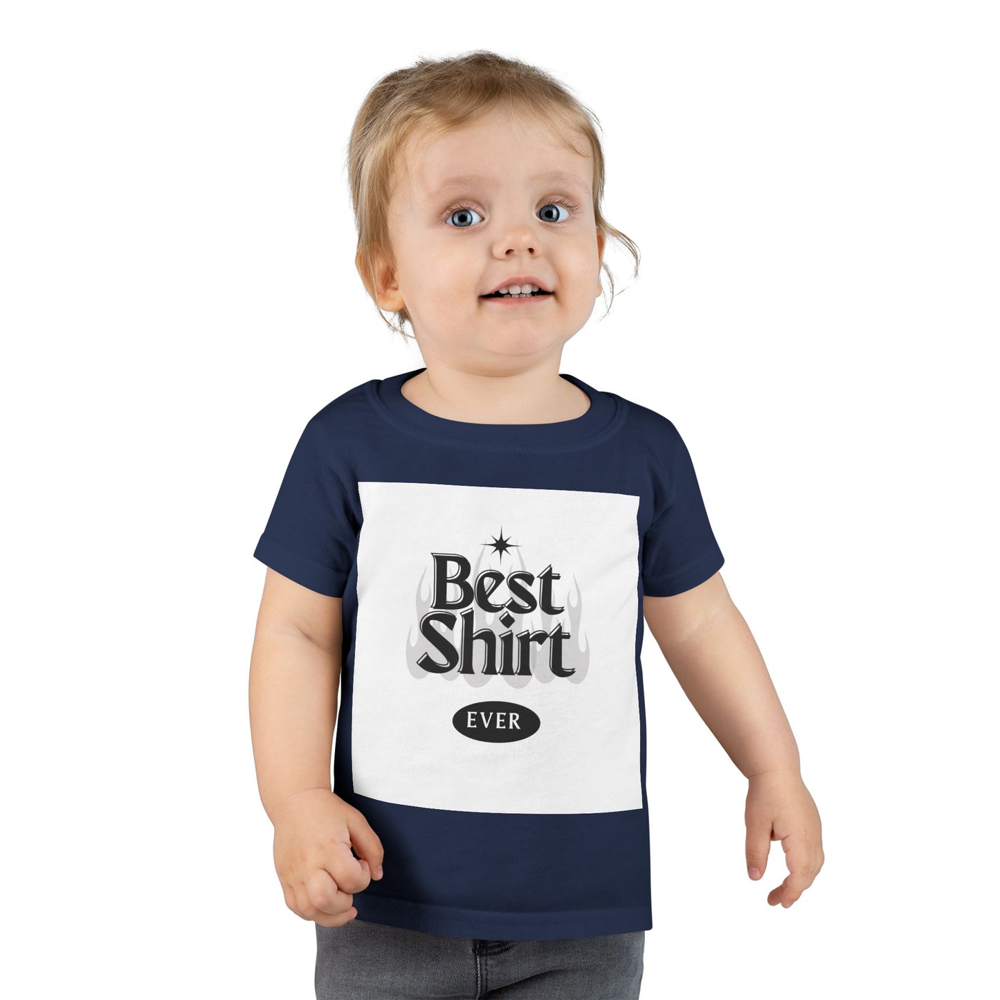 Toddler T-Shirt - "Best Shirt Ever" Graphic Tee, Cute Kid's Apparel, Gift for Birthdays, Family Gatherings, Playtime Wear, Everyday Comfort