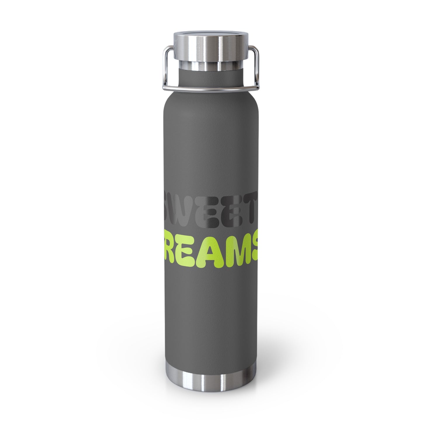 Sweet Dreams Insulated Water Bottle, 22oz Copper Flask, Travel Mug, Unique Gift, Fitness Accessory, Eco-Friendly Water Bottle