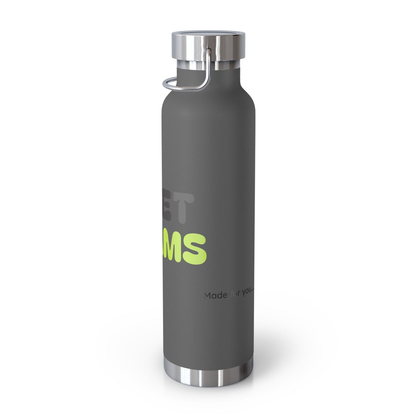 Sweet Dreams Insulated Water Bottle, 22oz Copper Flask, Travel Mug, Unique Gift, Fitness Accessory, Eco-Friendly Water Bottle