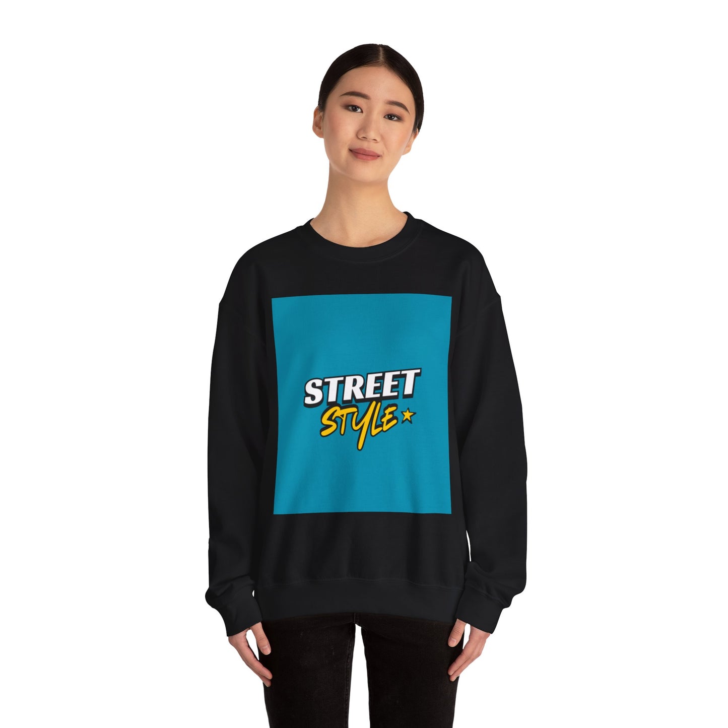 Street Style Unisex Crewneck Sweatshirt - Casual Wear, Streetwear Fashion, Gift for Him/Her, Fall/Winter Style, Trendy Apparel