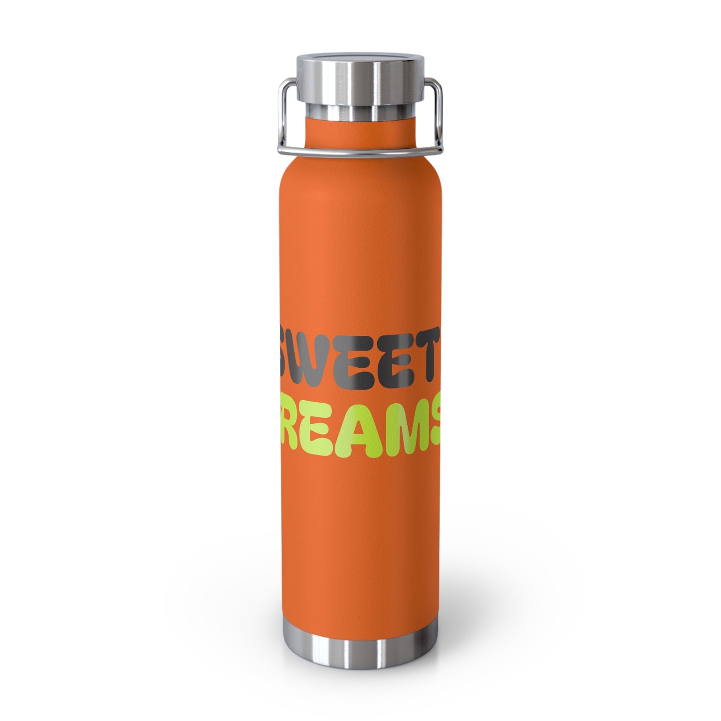 Sweet Dreams Insulated Water Bottle, 22oz Copper Flask, Travel Mug, Unique Gift, Fitness Accessory, Eco-Friendly Water Bottle