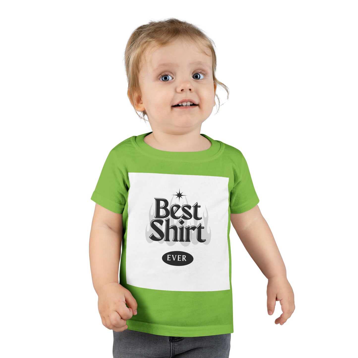 Toddler T-Shirt - "Best Shirt Ever" Graphic Tee, Cute Kid's Apparel, Gift for Birthdays, Family Gatherings, Playtime Wear, Everyday Comfort