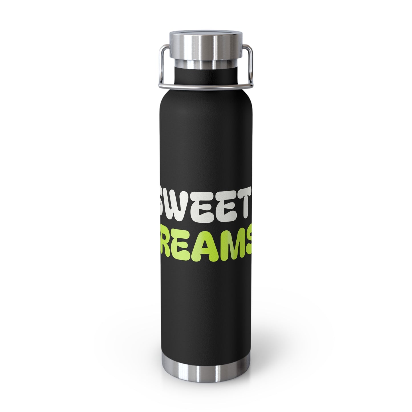 Sweet Dreams Insulated Water Bottle, 22oz Copper Flask, Travel Mug, Unique Gift, Fitness Accessory, Eco-Friendly Water Bottle