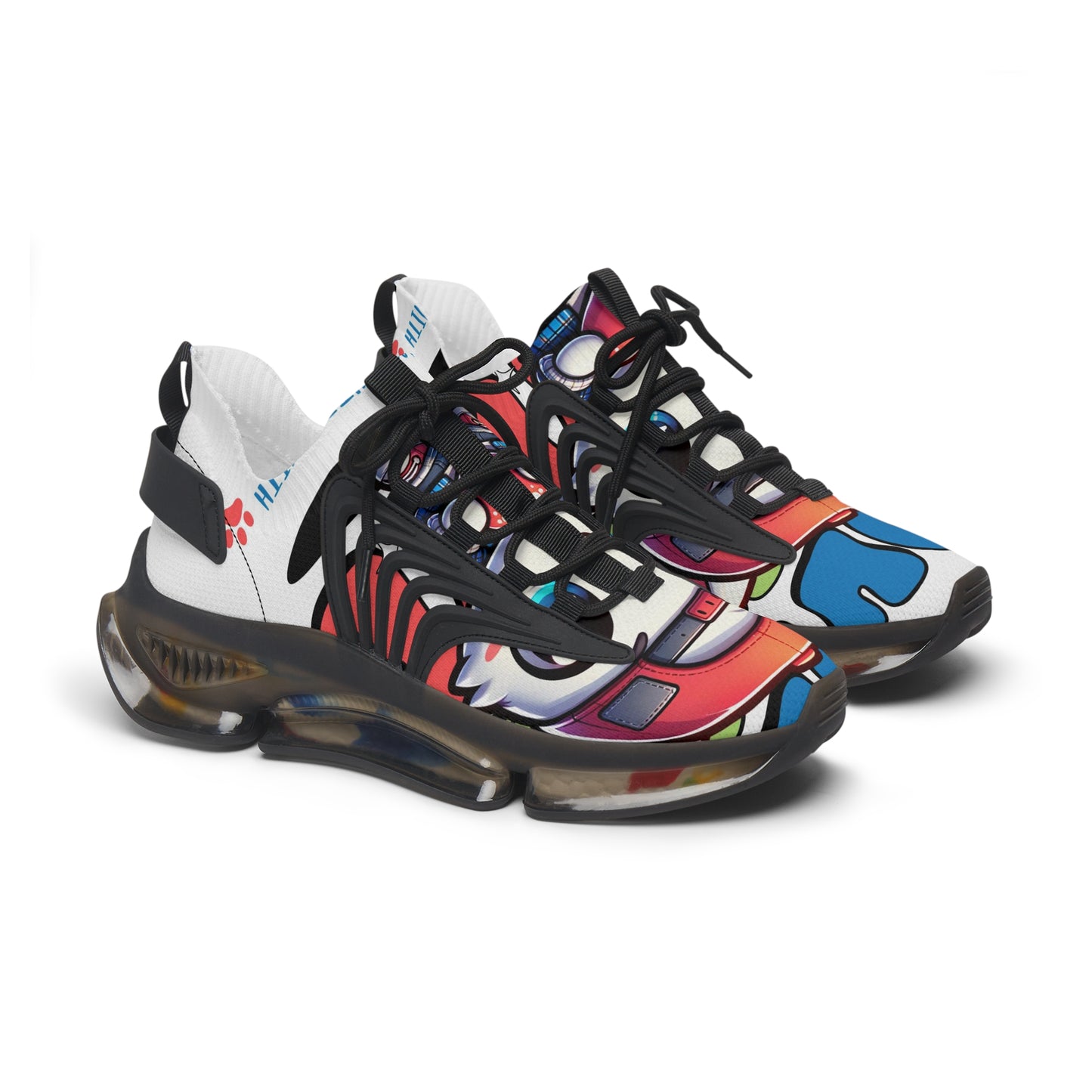 Colorful Women's Mesh Sneakers, Trendy Sneakers for Fashion Lovers, Casual Footwear for Everyday Style, Unique Artistic Sneakers, [...]