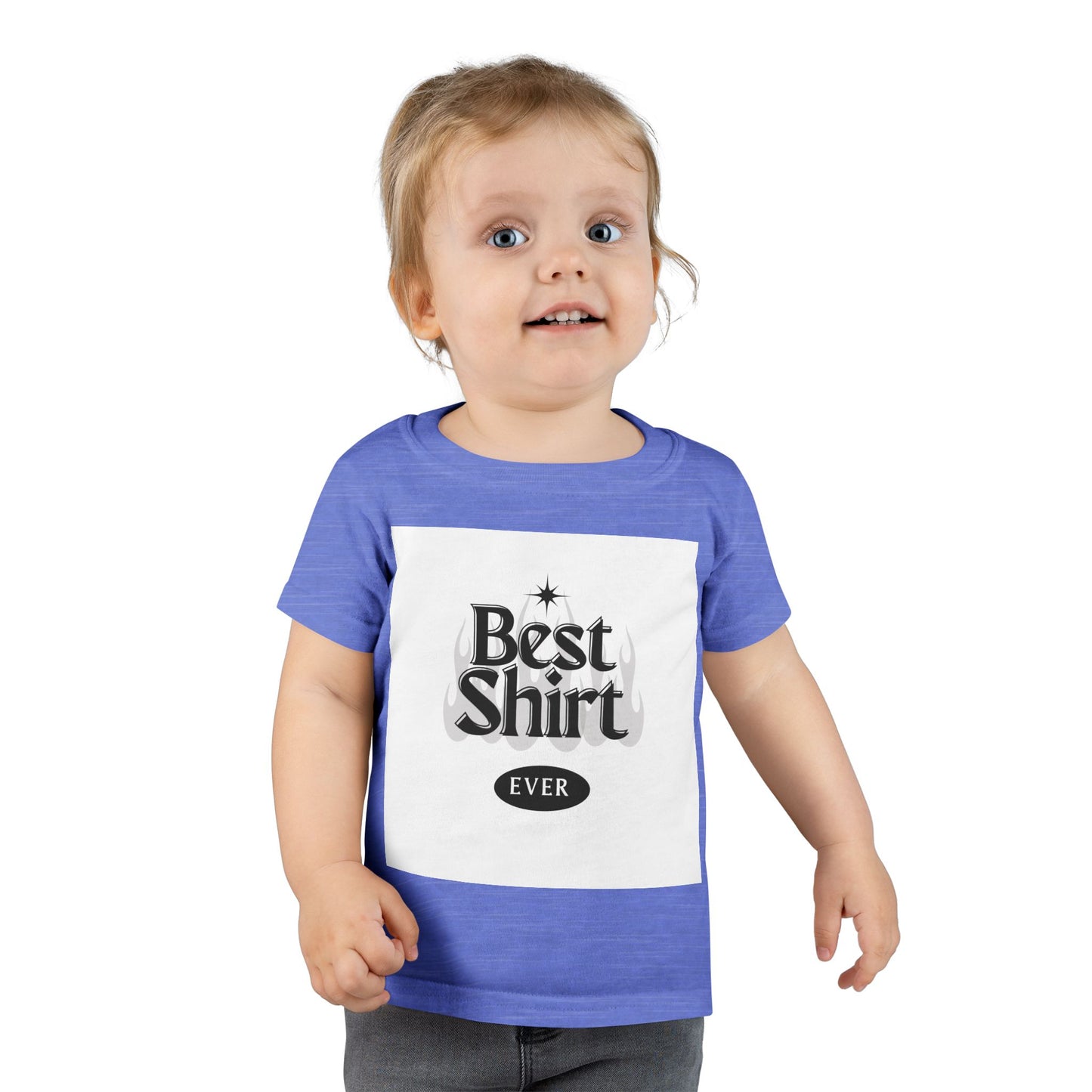 Toddler T-Shirt - "Best Shirt Ever" Graphic Tee, Cute Kid's Apparel, Gift for Birthdays, Family Gatherings, Playtime Wear, Everyday Comfort