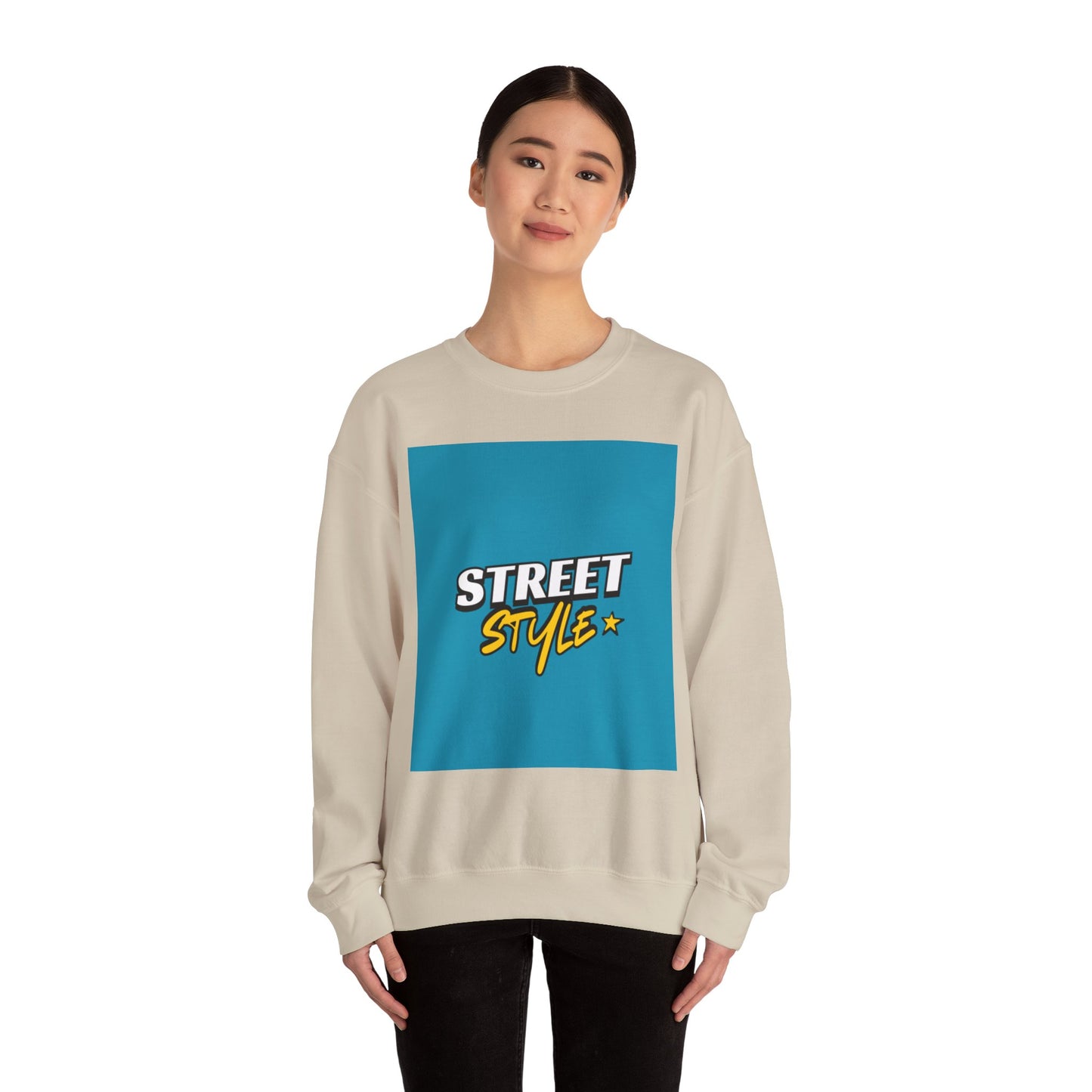 Street Style Unisex Crewneck Sweatshirt - Casual Wear, Streetwear Fashion, Gift for Him/Her, Fall/Winter Style, Trendy Apparel