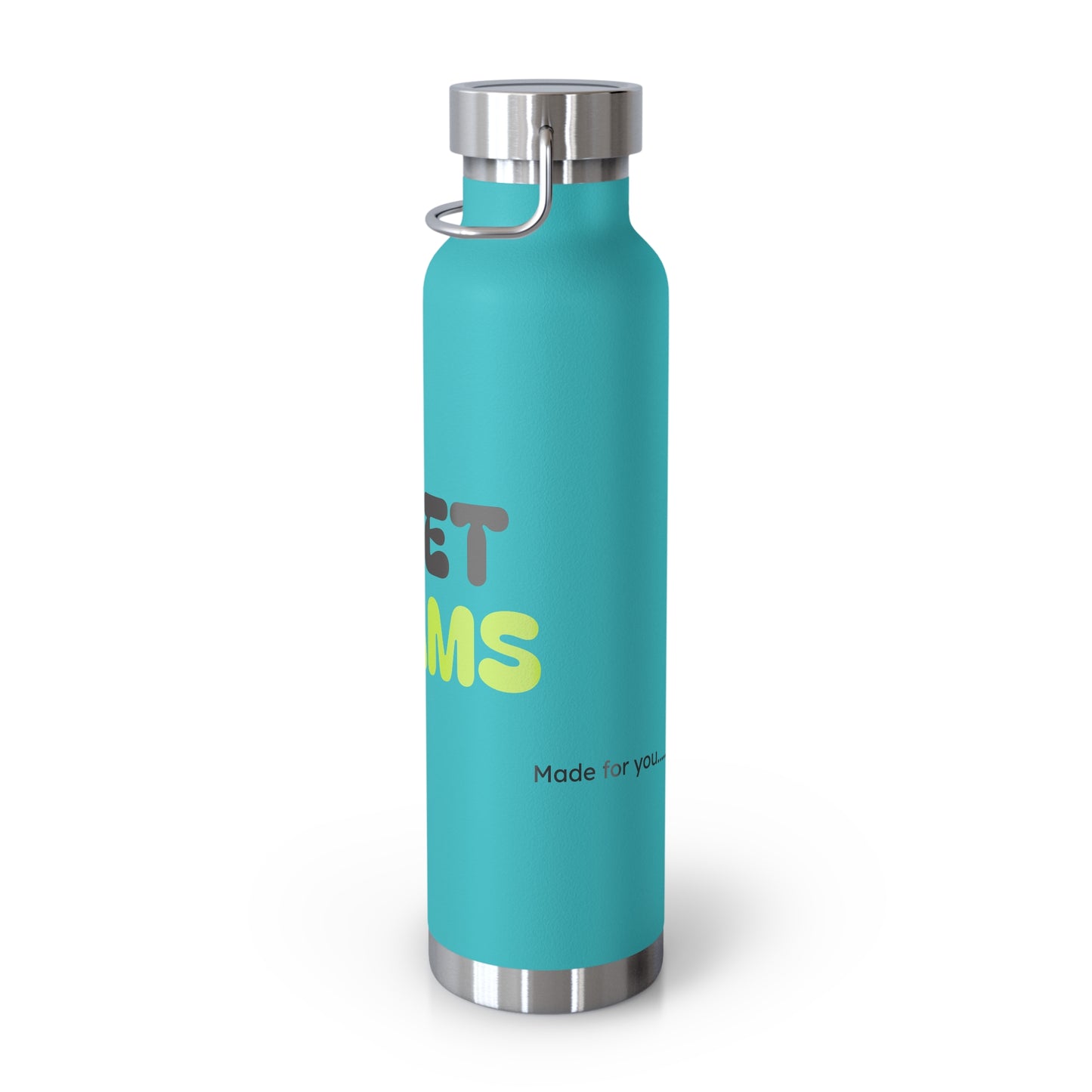 Sweet Dreams Insulated Water Bottle, 22oz Copper Flask, Travel Mug, Unique Gift, Fitness Accessory, Eco-Friendly Water Bottle