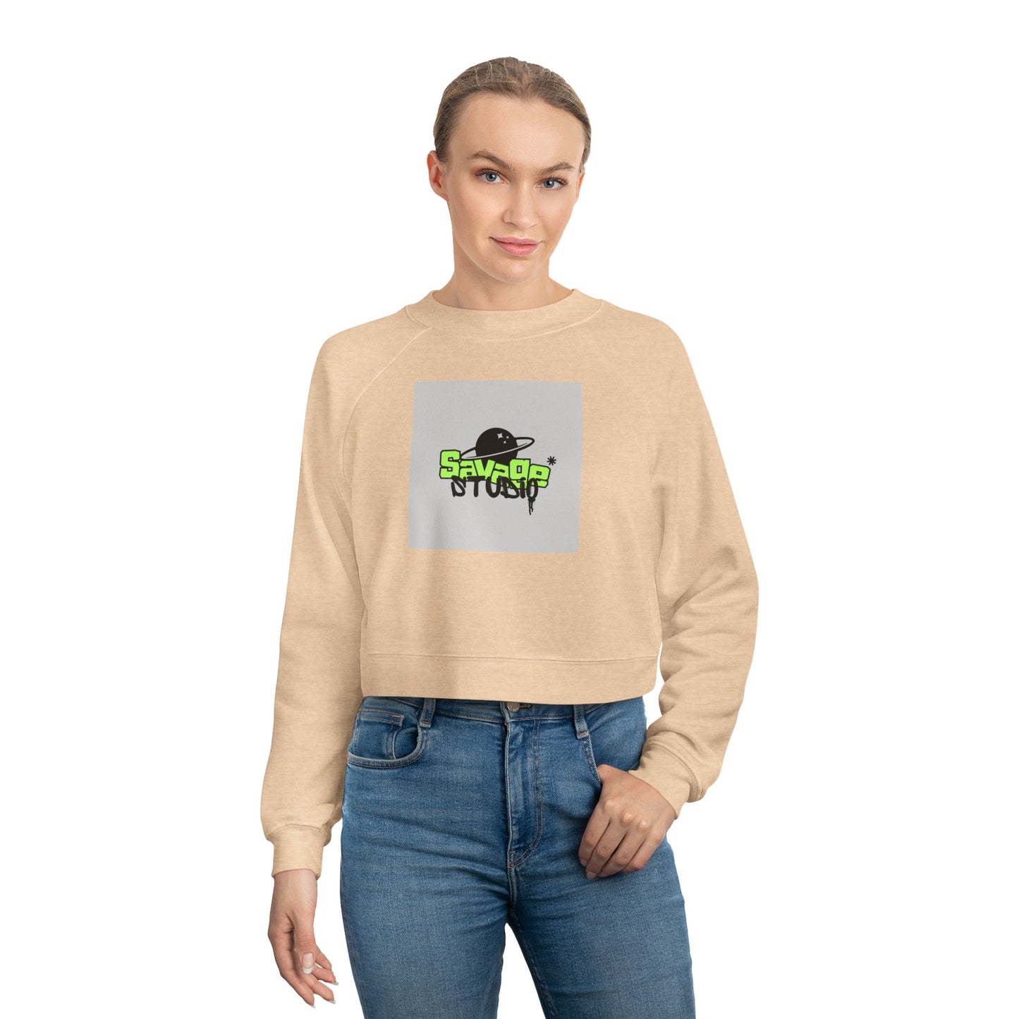 Women's Cropped Fleece Pullover | Cozy Street Style, Casual Summer Layers, Trendy Sweatshirt, Perfect for Parties or Lounging
