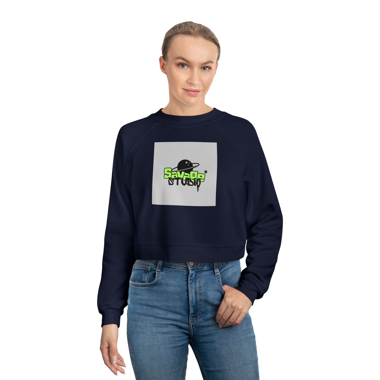 Women's Cropped Fleece Pullover | Cozy Street Style, Casual Summer Layers, Trendy Sweatshirt, Perfect for Parties or Lounging