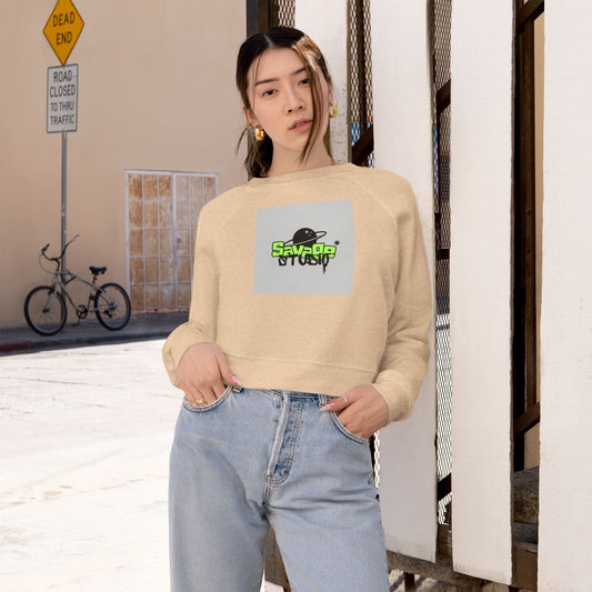 Women's Cropped Fleece Pullover | Cozy Street Style, Casual Summer Layers, Trendy Sweatshirt, Perfect for Parties or Lounging