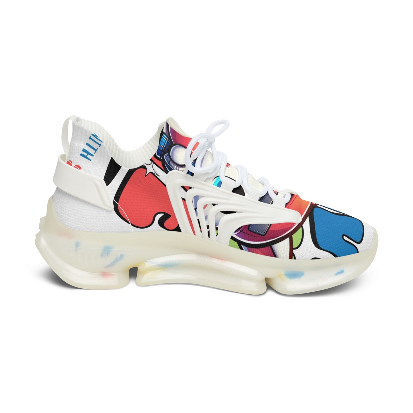 Colorful Women's Mesh Sneakers, Trendy Sneakers for Fashion Lovers, Casual Footwear for Everyday Style, Unique Artistic Sneakers, [...]