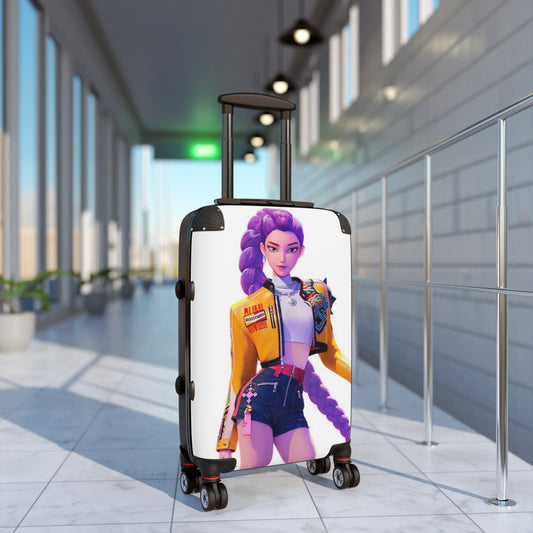 Stylish Rolling Suitcase for Travel, Trendy Luggage, Perfect for Adventurers, Personalized Vacation Gear, Unique Gift for Adventurers