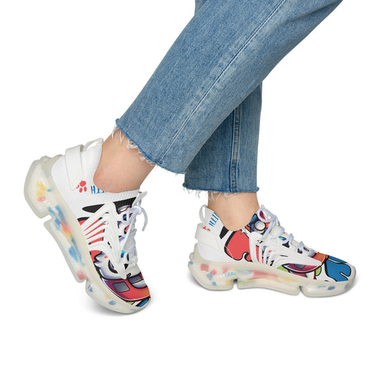 Colorful Women's Mesh Sneakers, Trendy Sneakers for Fashion Lovers, Casual Footwear for Everyday Style, Unique Artistic Sneakers, [...]