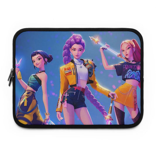 Stylish Laptop Sleeve with Trendy Design, Gamer Gift, Tech Accessories, Cartoon Art, Unique Computer Case