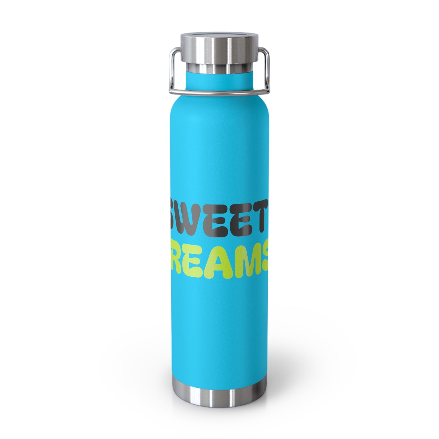 Sweet Dreams Insulated Water Bottle, 22oz Copper Flask, Travel Mug, Unique Gift, Fitness Accessory, Eco-Friendly Water Bottle